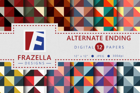 Alternate Endings Digital Paper Set: A Creative Resource for Modern Designers