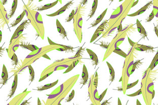 Bird Feather Seamless Pattern
