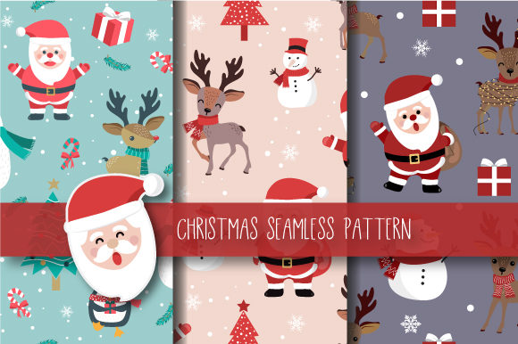Christmas Seamless Pattern Santa and Fun & Cute Christmas Vector Graphics: A Creative Guide