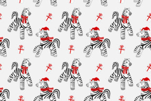 Christmas Zebra Seamless Pattern: A Versatile Design for Creative Projects