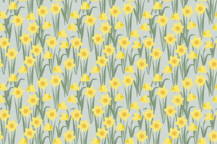 Daffodil Seamless Pattern