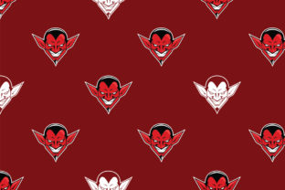 Devil Head Pattern: A Versatile Halloween Design for Textiles and Decor