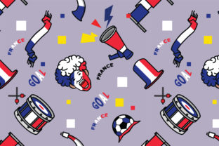 France Supporter Gear Seamless Pattern: A Versatile Design for Creative Applications