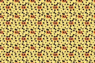 Halloween Pumpkin Seamless Pattern