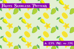 Mango and Star Fruits Pattern: A Versatile Design Choice for Creatives