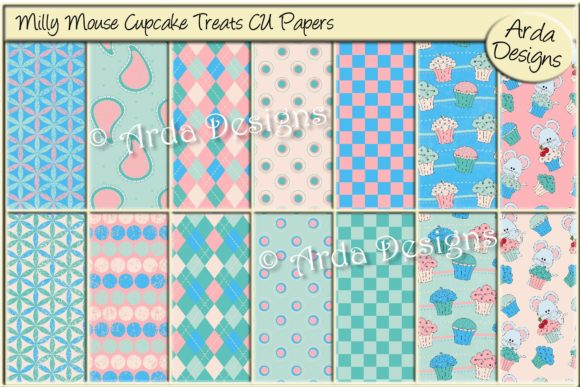 Milly Mouse Cupcake Treats CU Papers