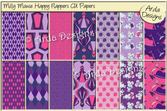 Milly Mouse Happy Flappers CU Paper: A Creative Resource for Workflow Integration