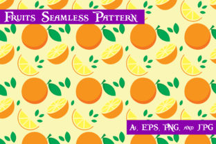 Orange Fruits Seamless Pattern