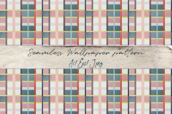 Retro Vector Square Scottish Plaid