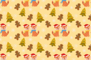 Seamless Fox with Christmas Trees Pattern: A Creative Design Resource