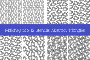 Stencils Abstract Triangles 12 X 12 in